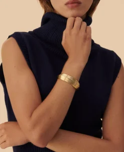 Pulsera Esclava AGATHA París Nº13 Concha Dorado | 2480344-157-TU