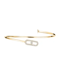 Pulsera Flexible Messika Move Uno Pavé Oro Amarillo | 11134-YG-XL