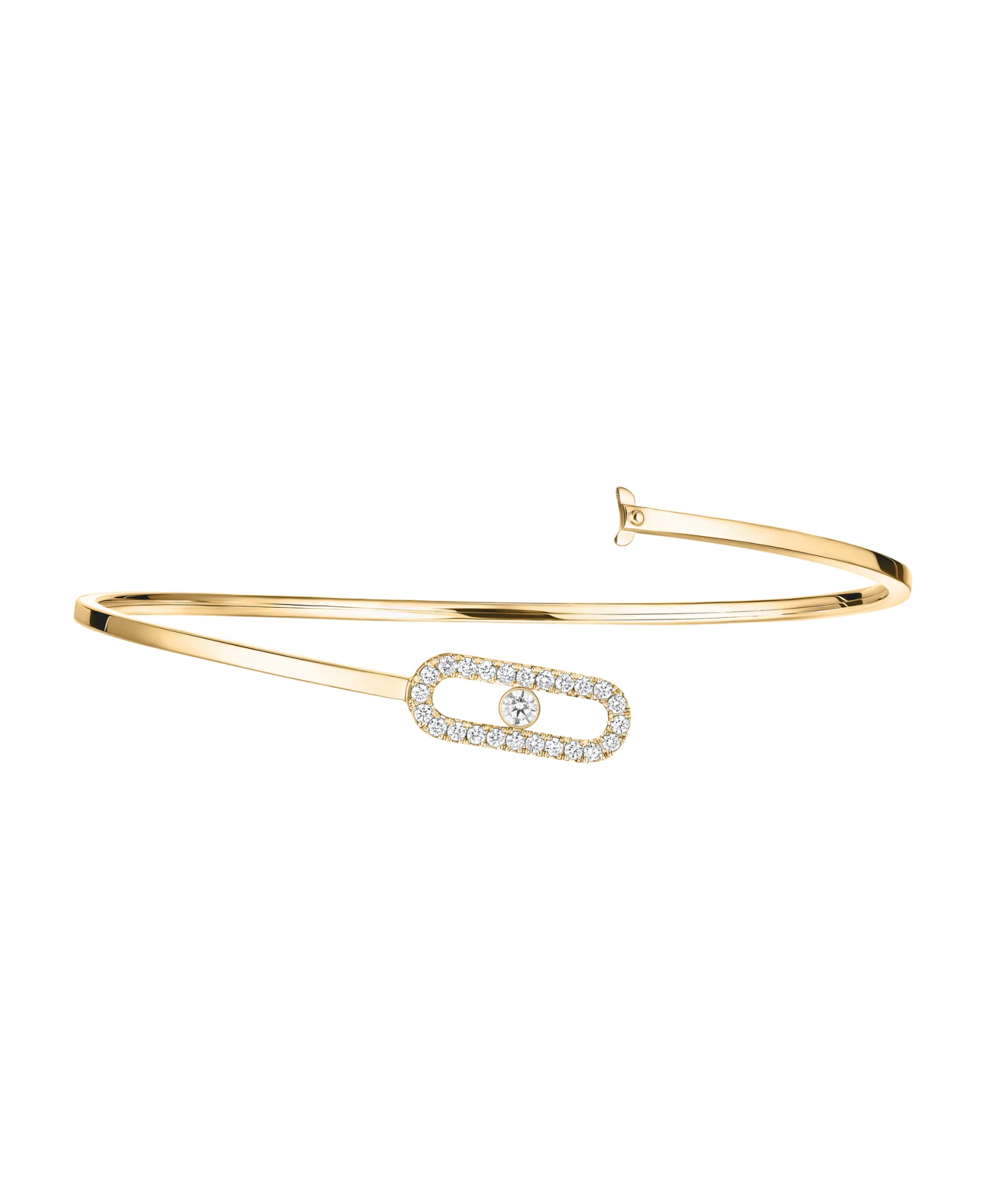 Pulsera Flexible Messika Move Uno Pavé Oro Amarillo | 11134-YG-XL