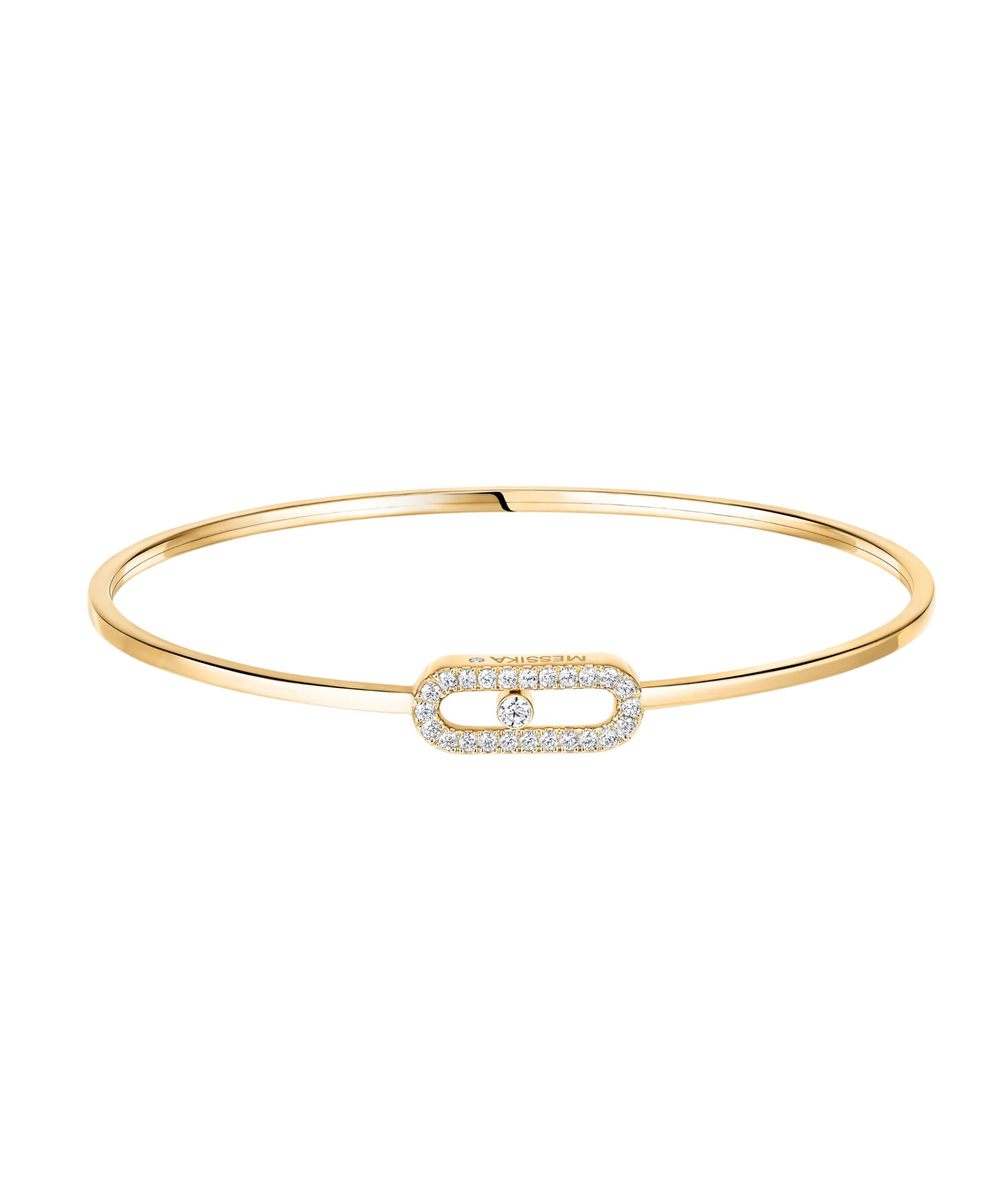 Pulsera Flexible Messika Move Uno Pavé Oro Amarillo | 11134-YG-XL