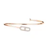 Pulsera Flexible Messika Move Uno Pavé Oro Rosa | 11134-PG-M