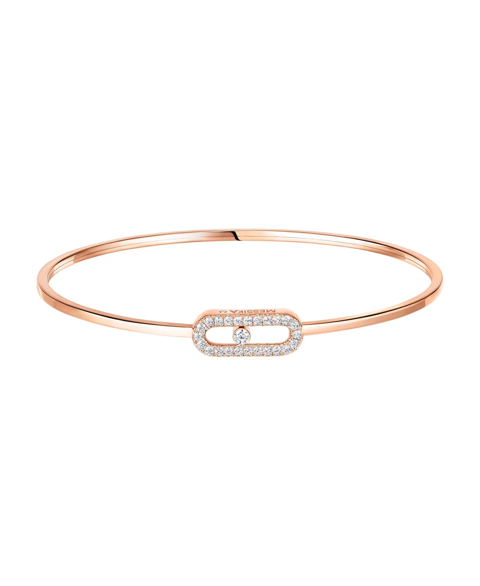 Pulsera Flexible Messika Move Uno Pavé Oro Rosa | 11134-PG-M