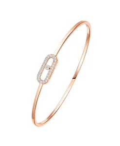 Pulsera Flexible Messika Move Uno Pavé Oro Rosa | 11134-PG-M