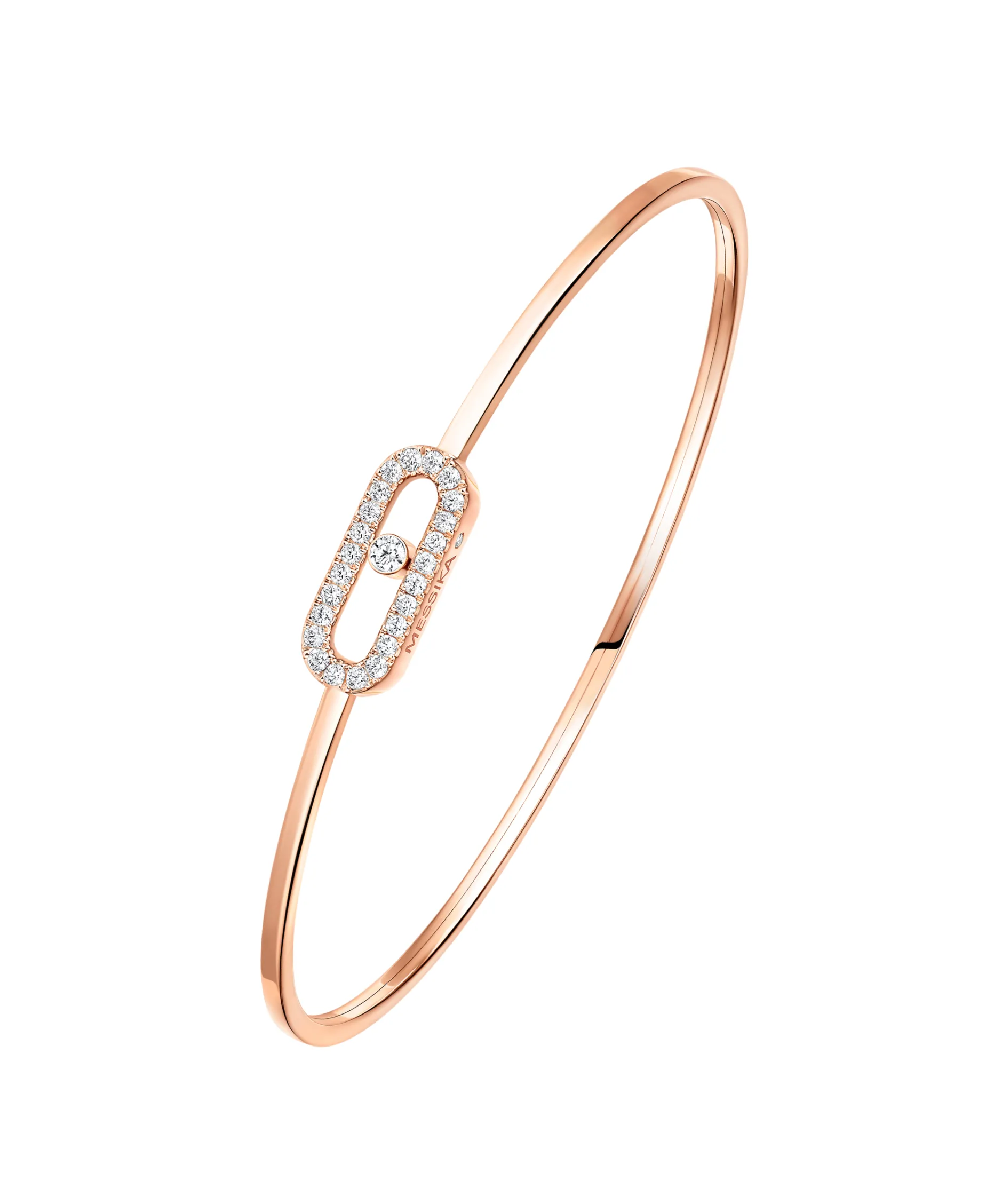 Pulsera Flexible Messika Move Uno Pavé Oro Rosa | 11134-PG-M