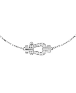 Pulsera FRED Cadena Force 10 XS Oro Blanco y Diamantes | 6B1127