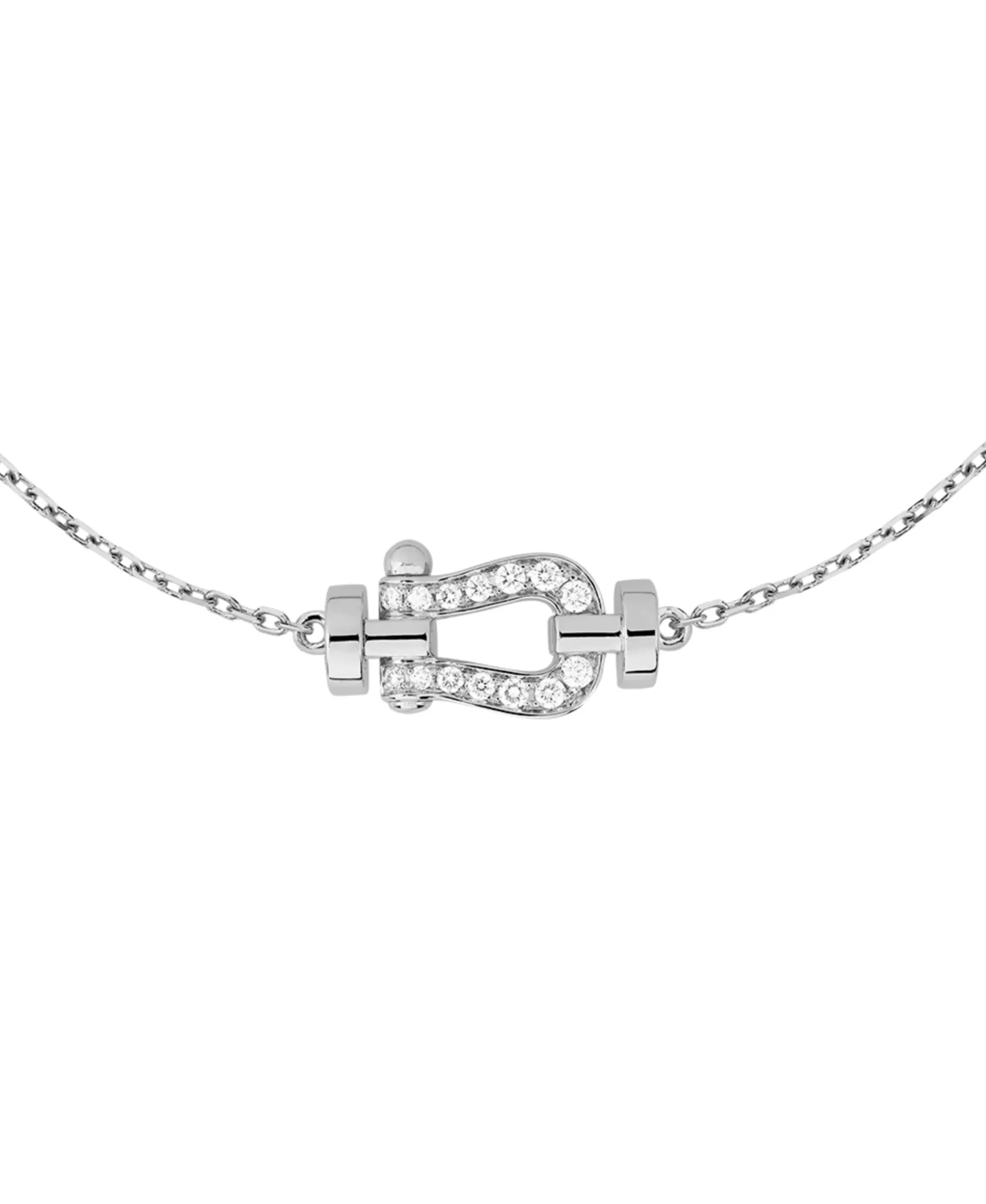 Pulsera FRED Cadena Force 10 XS Oro Blanco y Diamantes | 6B1127