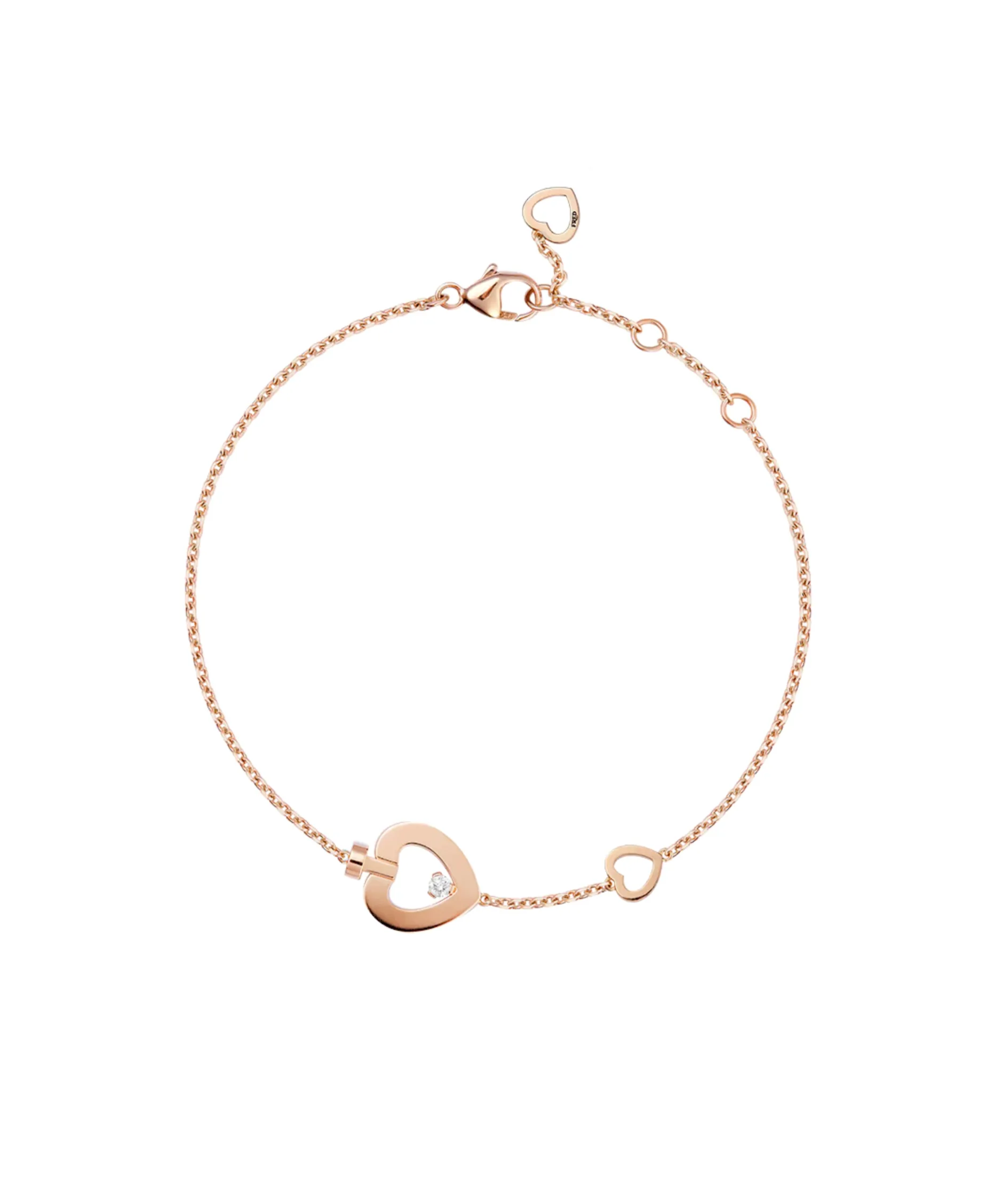 Pulsera FRED Pretty Woman XS Oro Rosa y Diamante | 6B1090