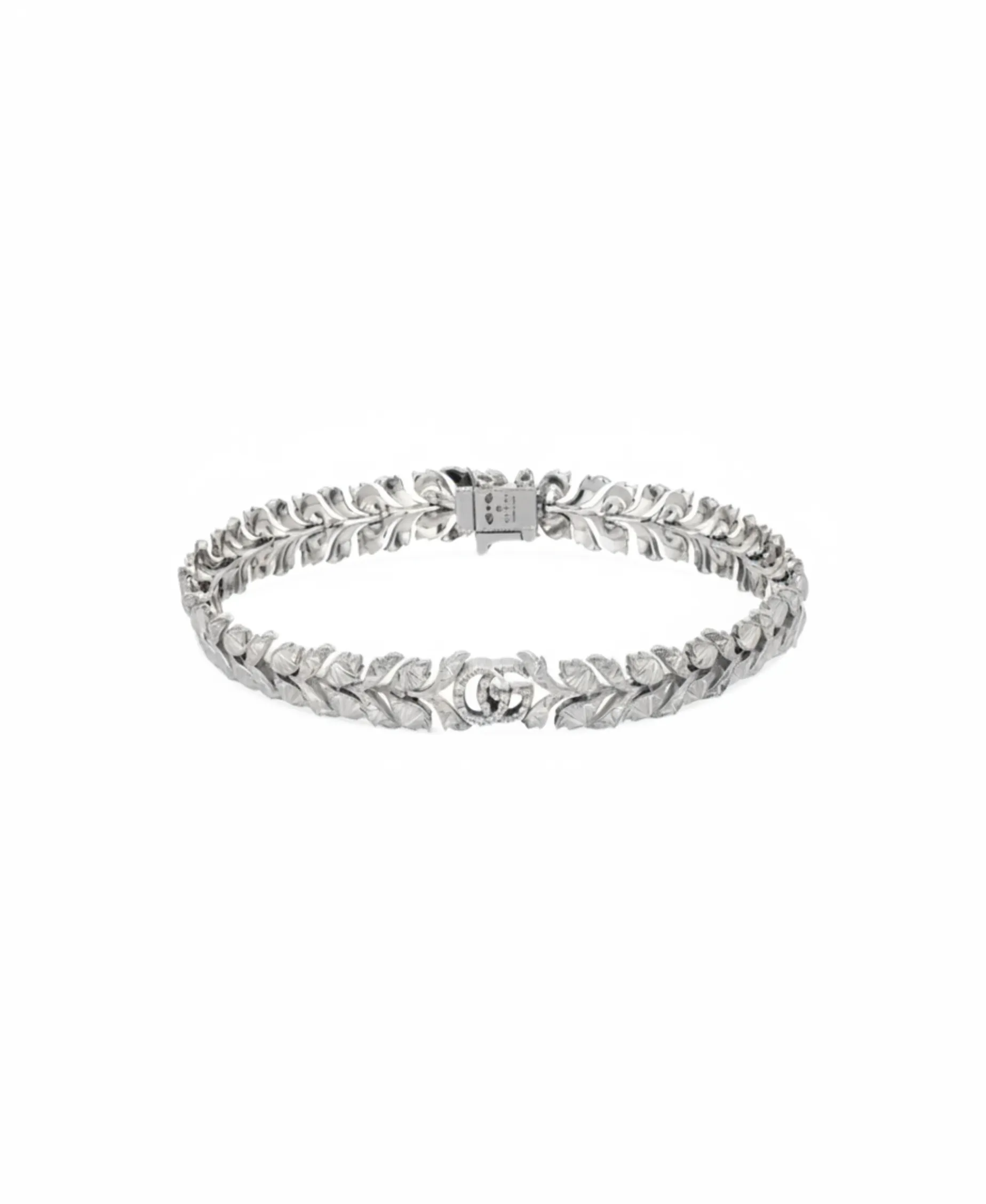 Pulsera Gucci Flora Diamantes y Oro Blanco | YBA702383002017