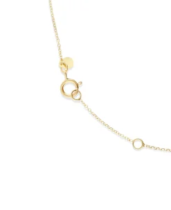 Pulsera Hoja con Diamante en Oro Amarillo