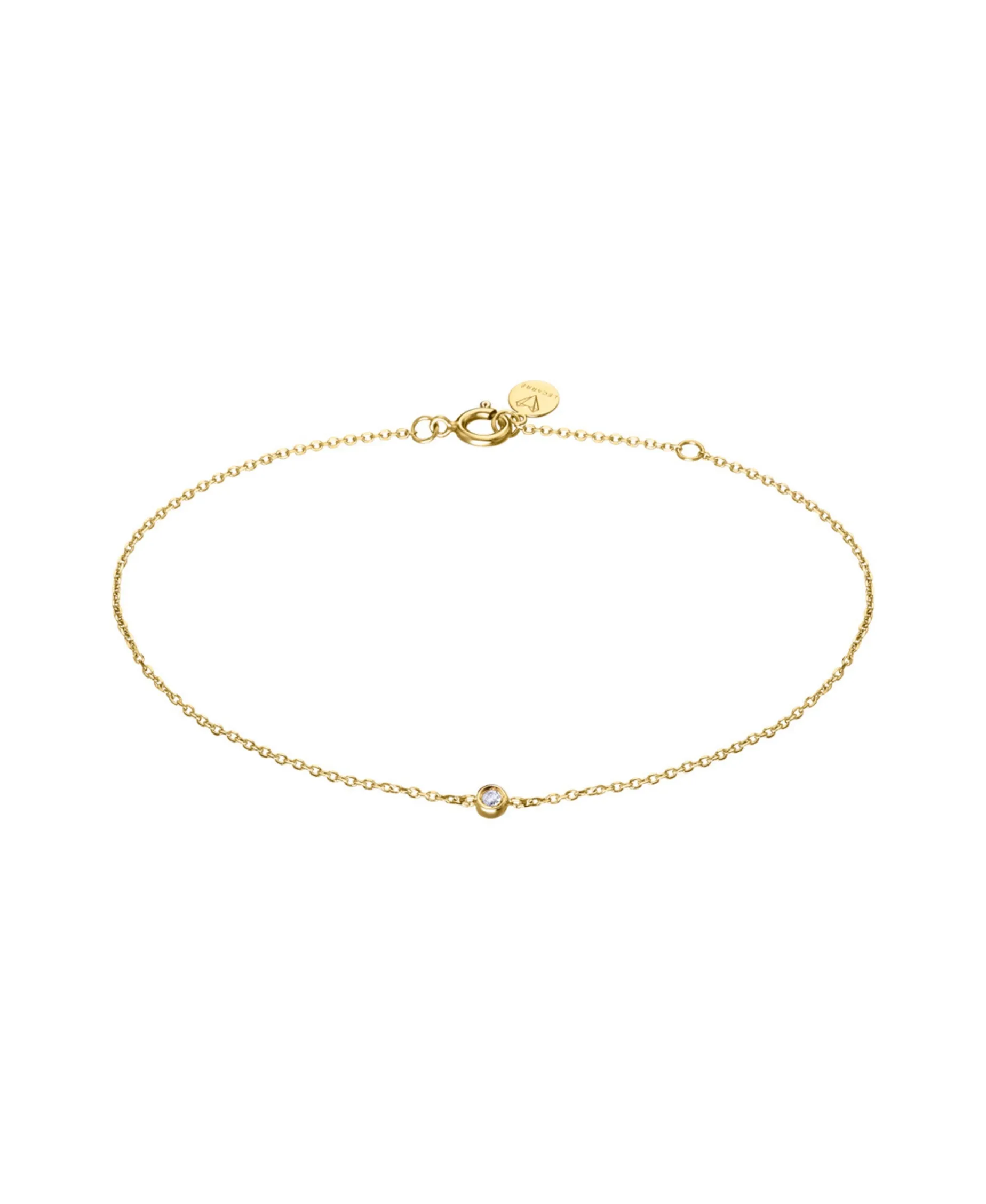 Pulsera LECARRÉ Chatón Oro Amarillo y Diamante | GC045OA.00