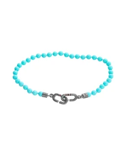 Pulsera Marco Dal Maso Link Mini Beads Eternity con Turquesa | AGBR0129-06BVEM