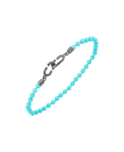 Pulsera Marco Dal Maso Link Mini Beads Eternity con Turquesa | AGBR0129-06BVEM
