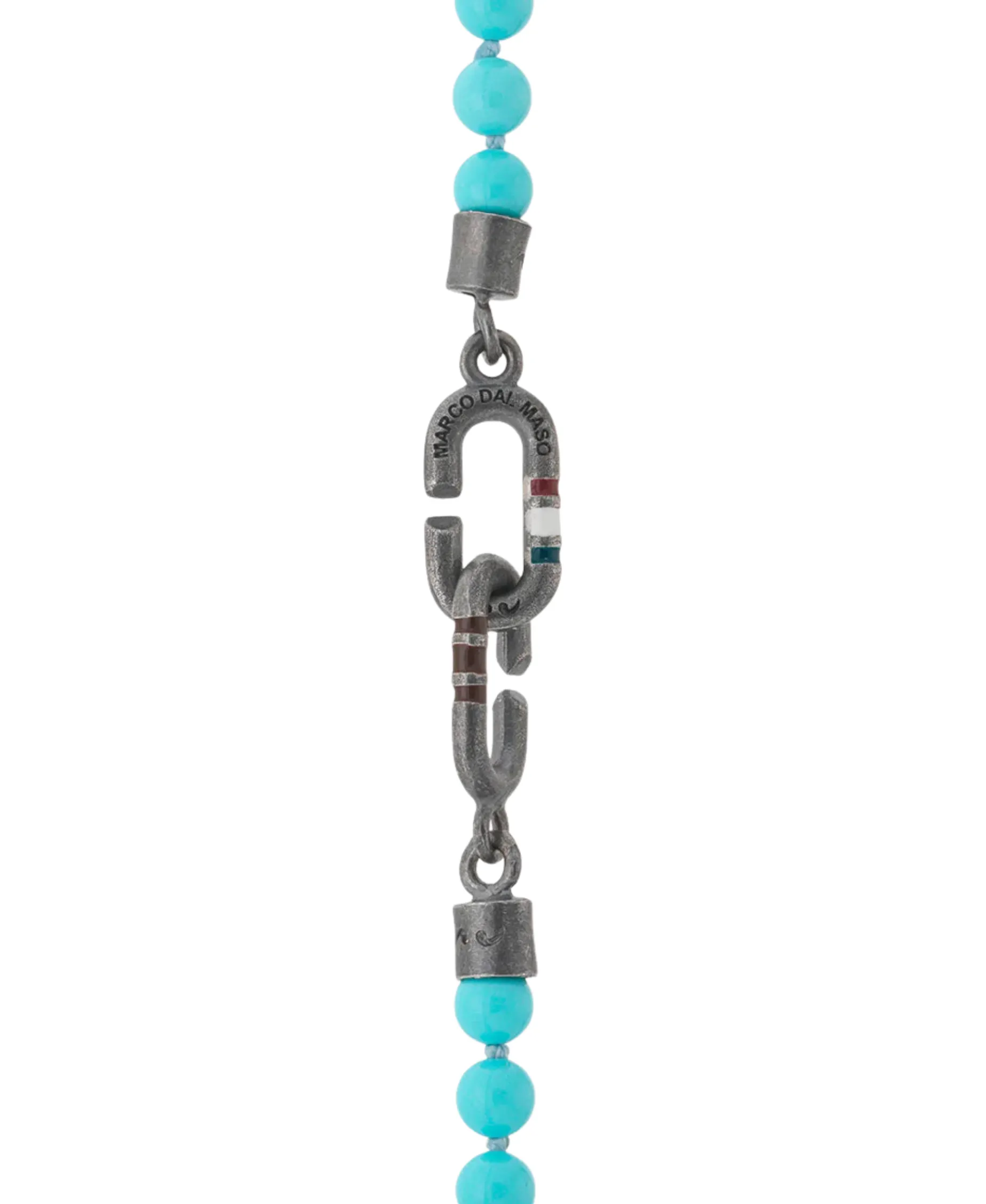 Pulsera Marco Dal Maso Link Mini Beads Eternity con Turquesa | AGBR0129-06BVEM