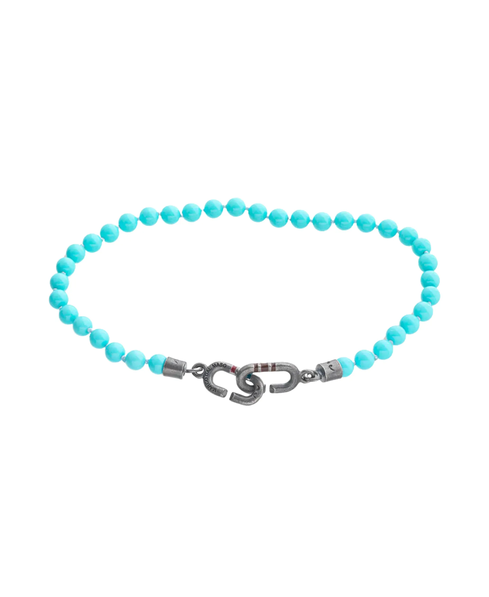 Pulsera Marco Dal Maso Link Mini Beads Eternity con Turquesa | AGBR0129-06BVEM