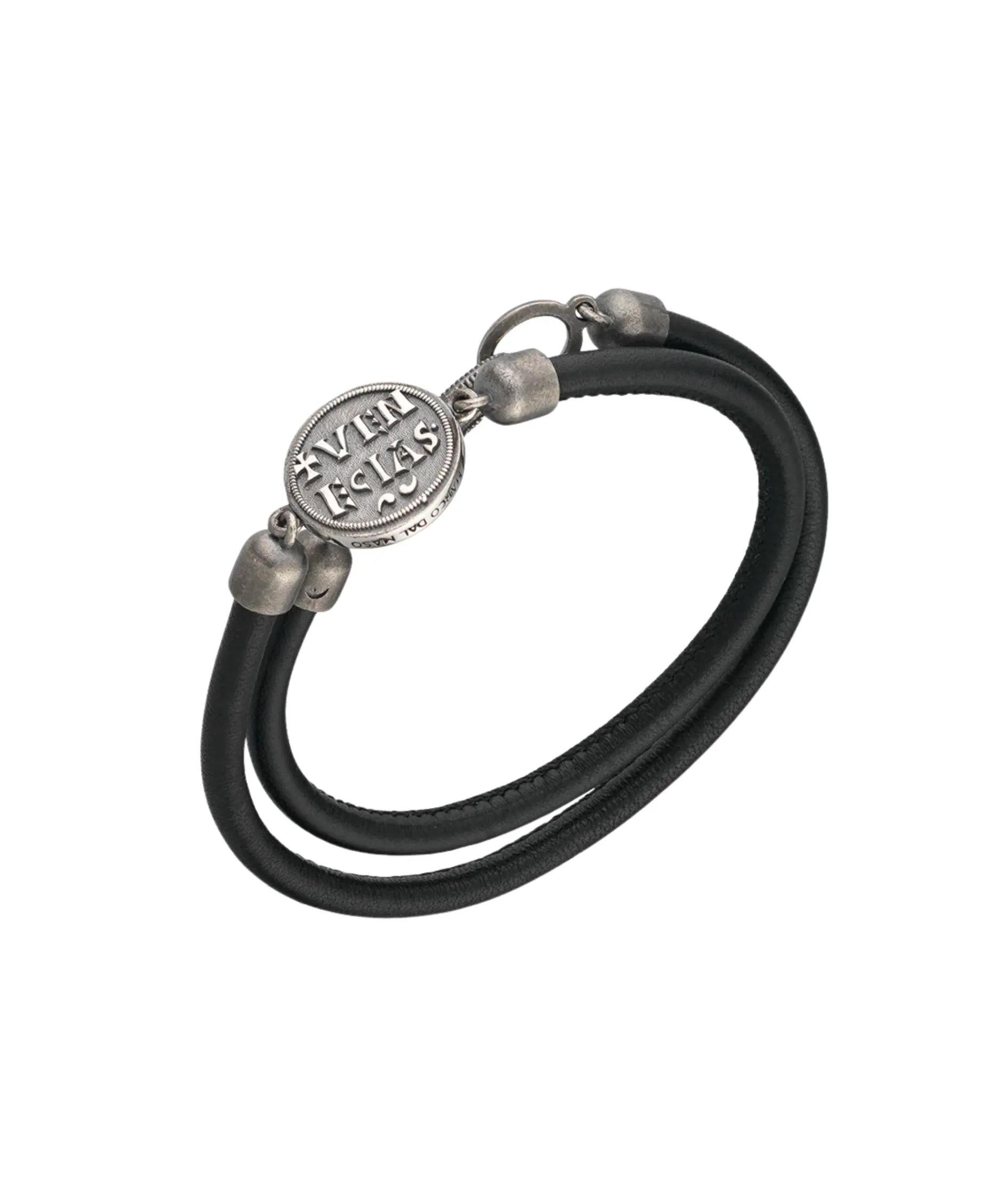 Pulsera Marco Dal Maso Moneda en Plata Pulida y Oxidada | AGBR0112-01BVPN1
