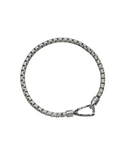 Pulsera Marco Dal Maso Ulysses Carved Tubular en Plata Mate | AGBR0078-01WHSL