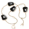 Pulsera Mattioli Puzzle Con Nacar Negro en Oro Rosa Letra M | MBR054R157