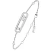 Pulsera Messika Baby Move Pavé Oro blanco | 04325-WG