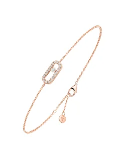 Pulsera Messika Care(s) Oro Rosa Con Pavé | 12075-PG