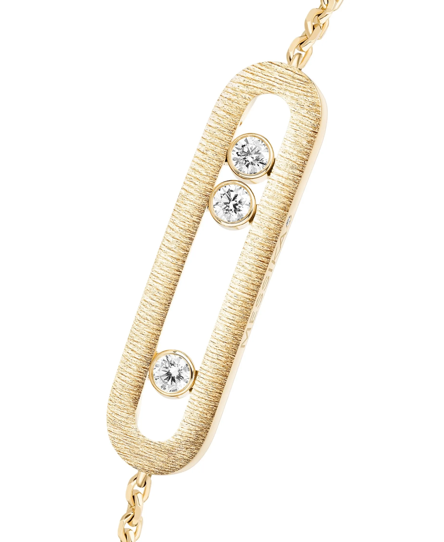 Pulsera Messika Move Classique Ciselé Oro Amarillo | 14586-YG