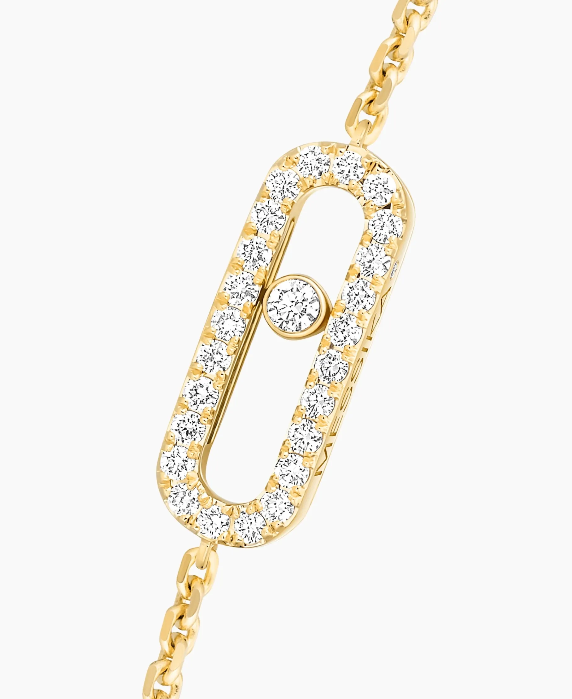 Pulsera Messika Move Uno Pavé de Diamantes en Oro amarillo | 04706-YG