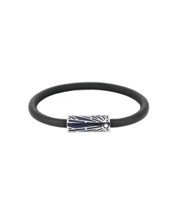 Pulsera MONTBLANC Meisterstück “The Origin Collection” Piel Negra Cierre Acero | 132968
