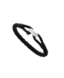 Pulsera MONTBLANC Wrap Me Nylon Negro Cierre Acero | 12838263