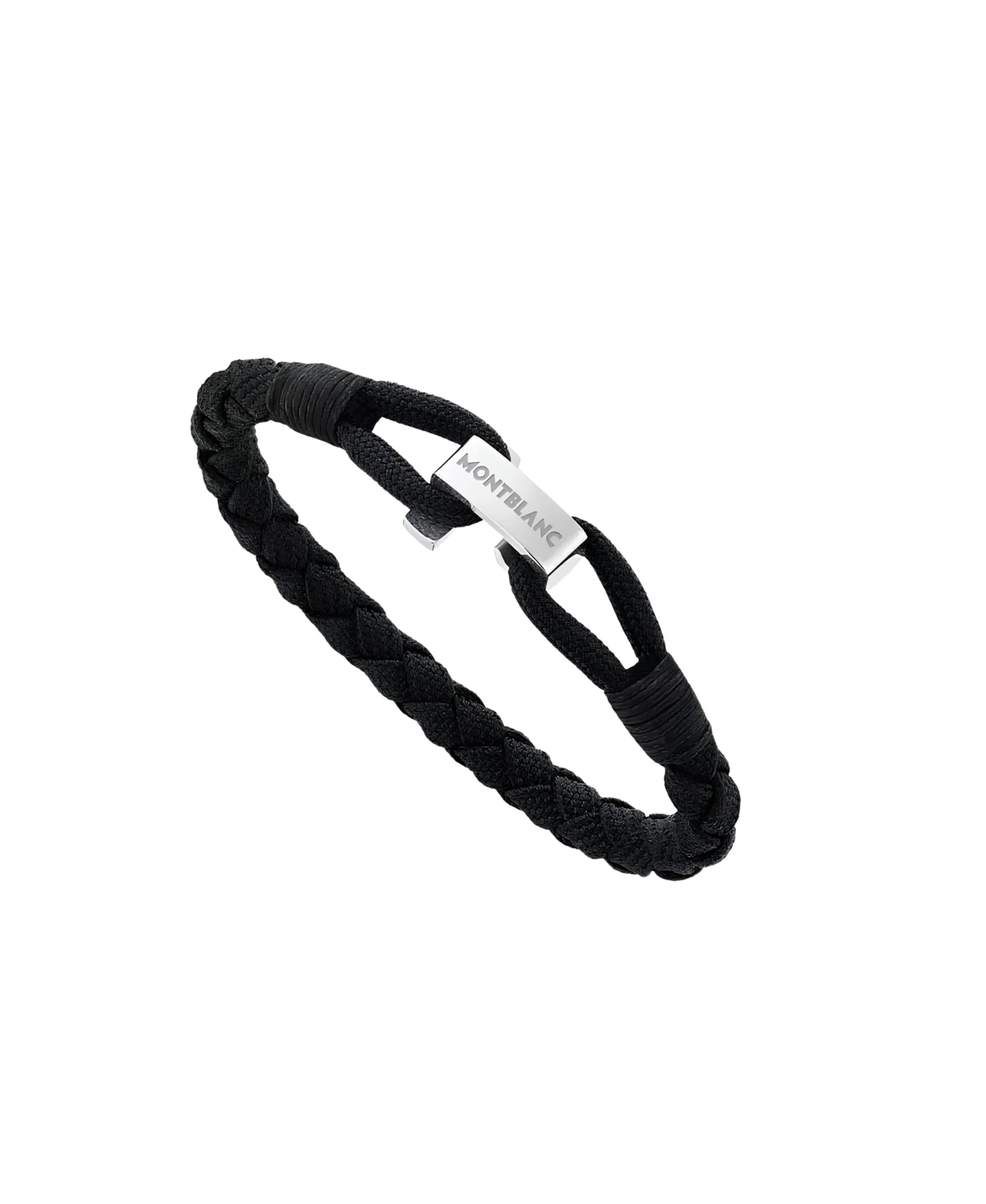 Pulsera MONTBLANC Wrap Me Nylon Negro Cierre Acero | 12838263