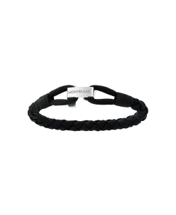 Pulsera MONTBLANC Wrap Me Nylon Negro Cierre Acero | 12838263