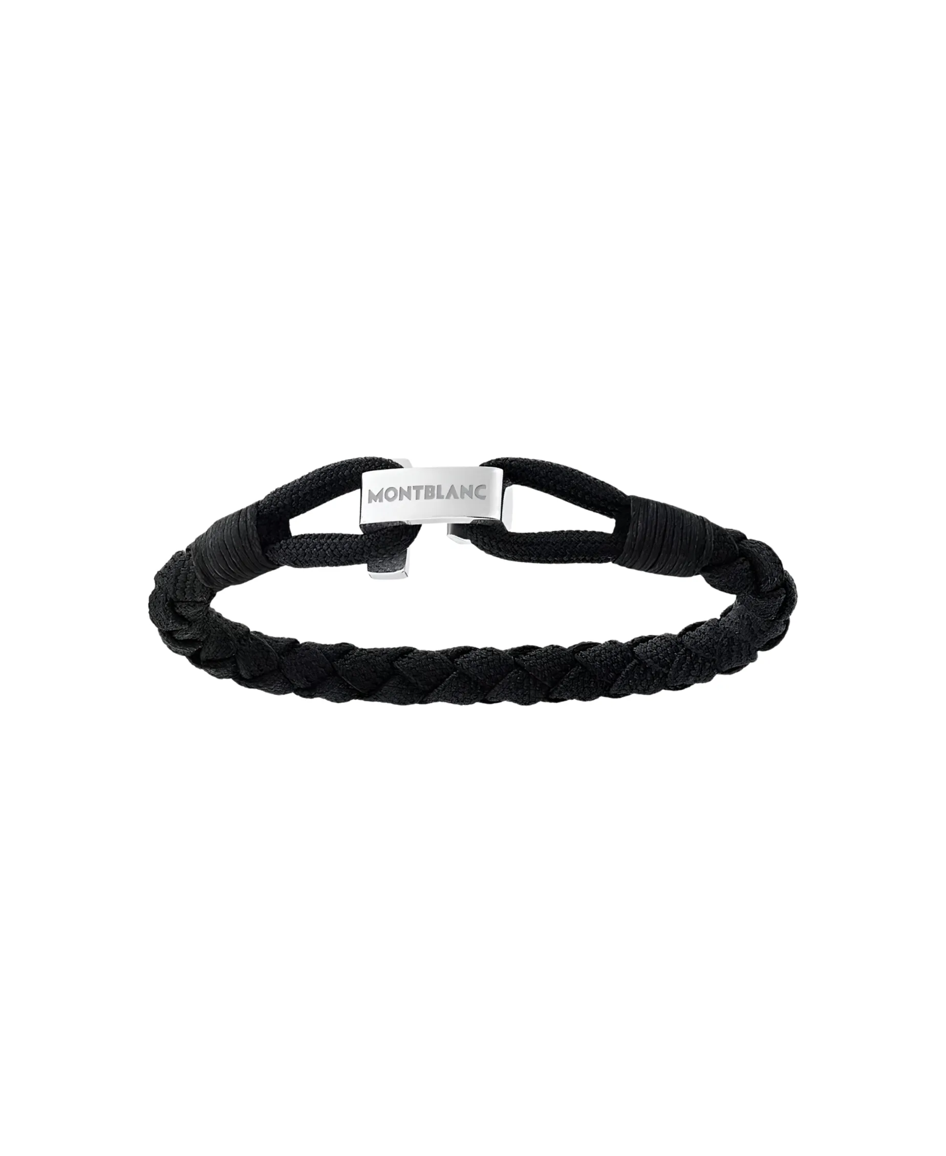 Pulsera MONTBLANC Wrap Me Nylon Negro Cierre Acero | 12838263