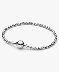 Pulsera PANDORA de Cadena Alada y Cierre Redondo Plata - 594028C00-20