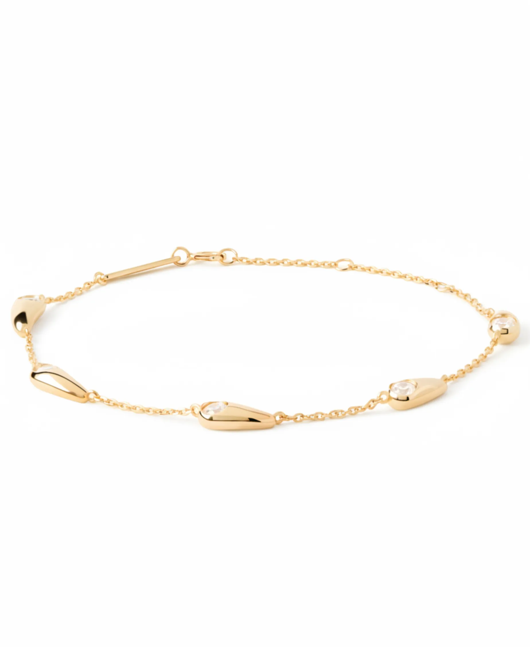 Pulsera PDPAOLA Becca 5 Gotas Plata Baño Oro | PU01-933