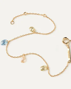Pulsera PDPAOLA Bloom Plata Baño Oro | PU01-933