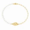Pulsera Perlas dinh van Menottes Oro Amarillo Perlas de Agua Dulce | 301401