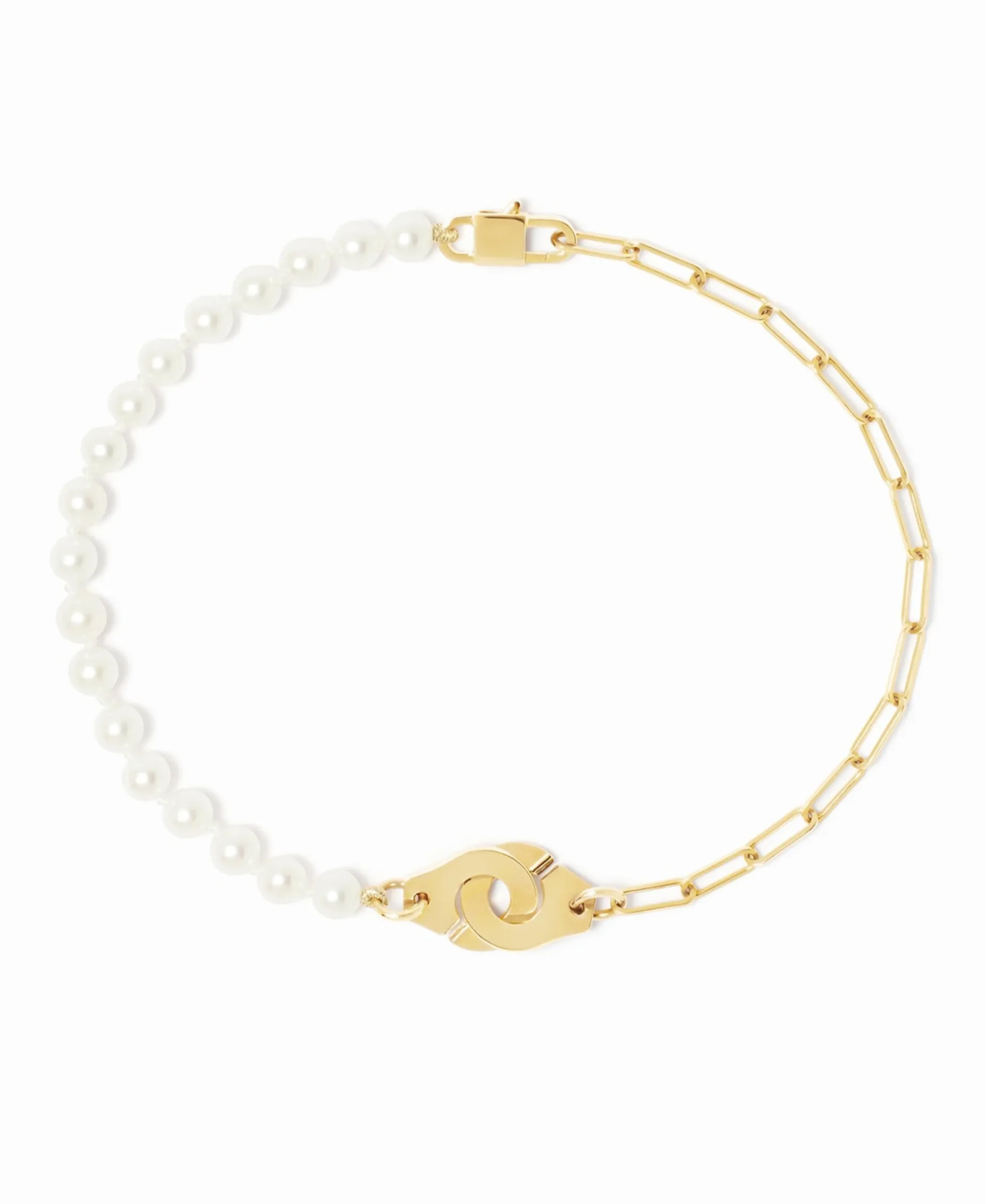 Pulsera Perlas dinh van Menottes Oro Amarillo Perlas de Agua Dulce | 301401