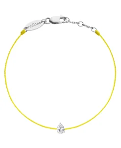 Pulsera Redline Altesse Oro Blanco Hilo Amarillo | 742B