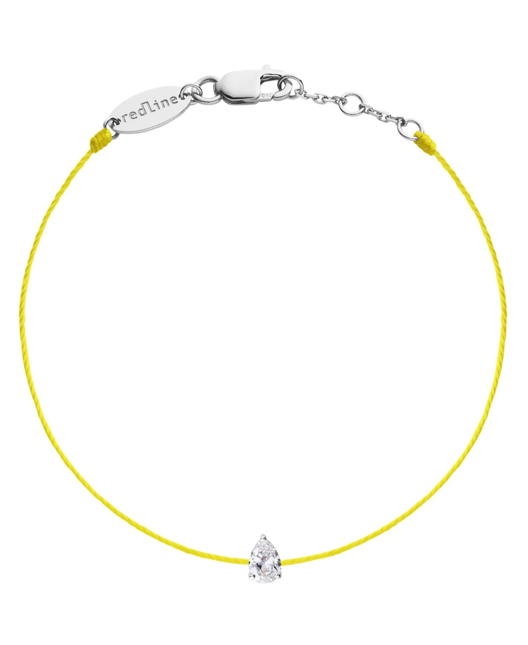 Pulsera Redline Altesse Oro Blanco Hilo Amarillo | 742B