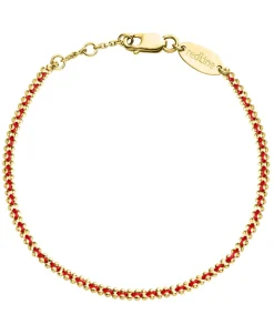 Pulsera Redline Aurore Oro Amarillo Hilo Rojo | 617L J