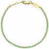 Pulsera Redline Aurore Oro Amarillo Hilo Turquesa | 617J
