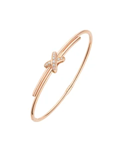 Pulsera Rígida Chaumet Jeux de Liens Oro Rosa y Diamantes | 081776