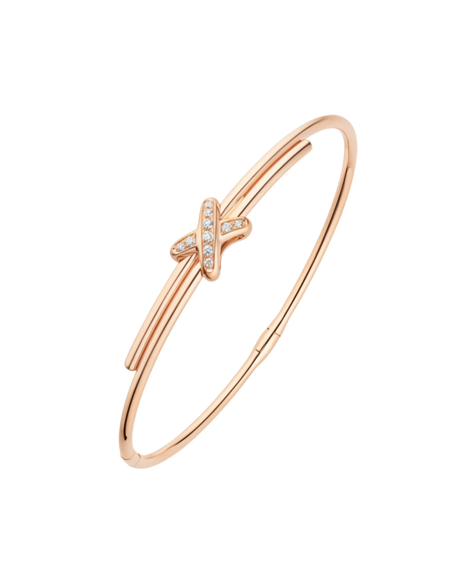 Pulsera Rígida Chaumet Jeux de Liens Oro Rosa y Diamantes | 081776