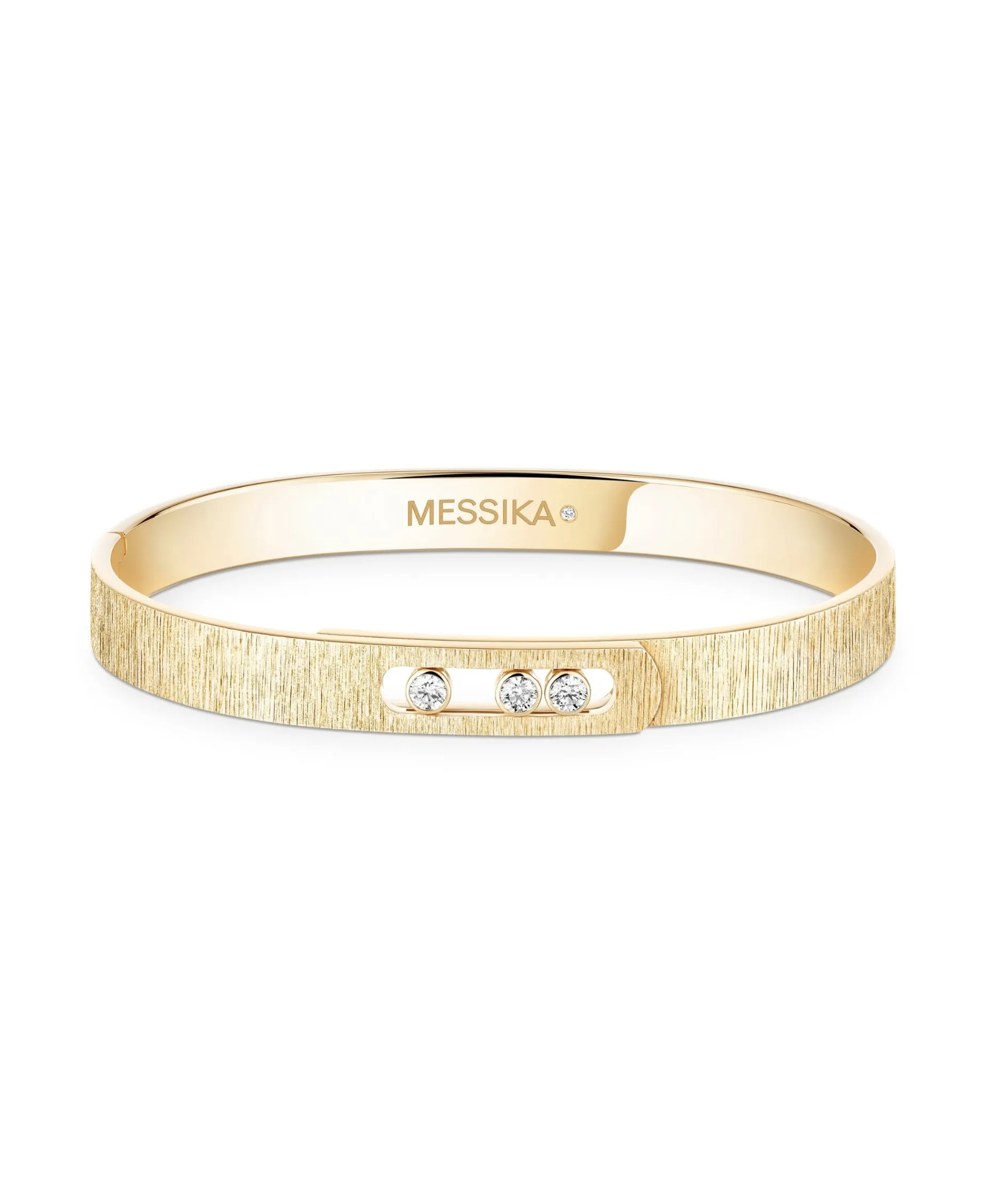 Pulsera Rígida Messika Move Noa Ciselé Oro Amarillo | 14481-YG-M