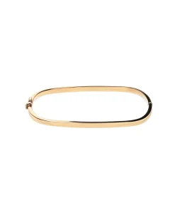 Pulsera Rígida Rectangular en Oro Amarillo