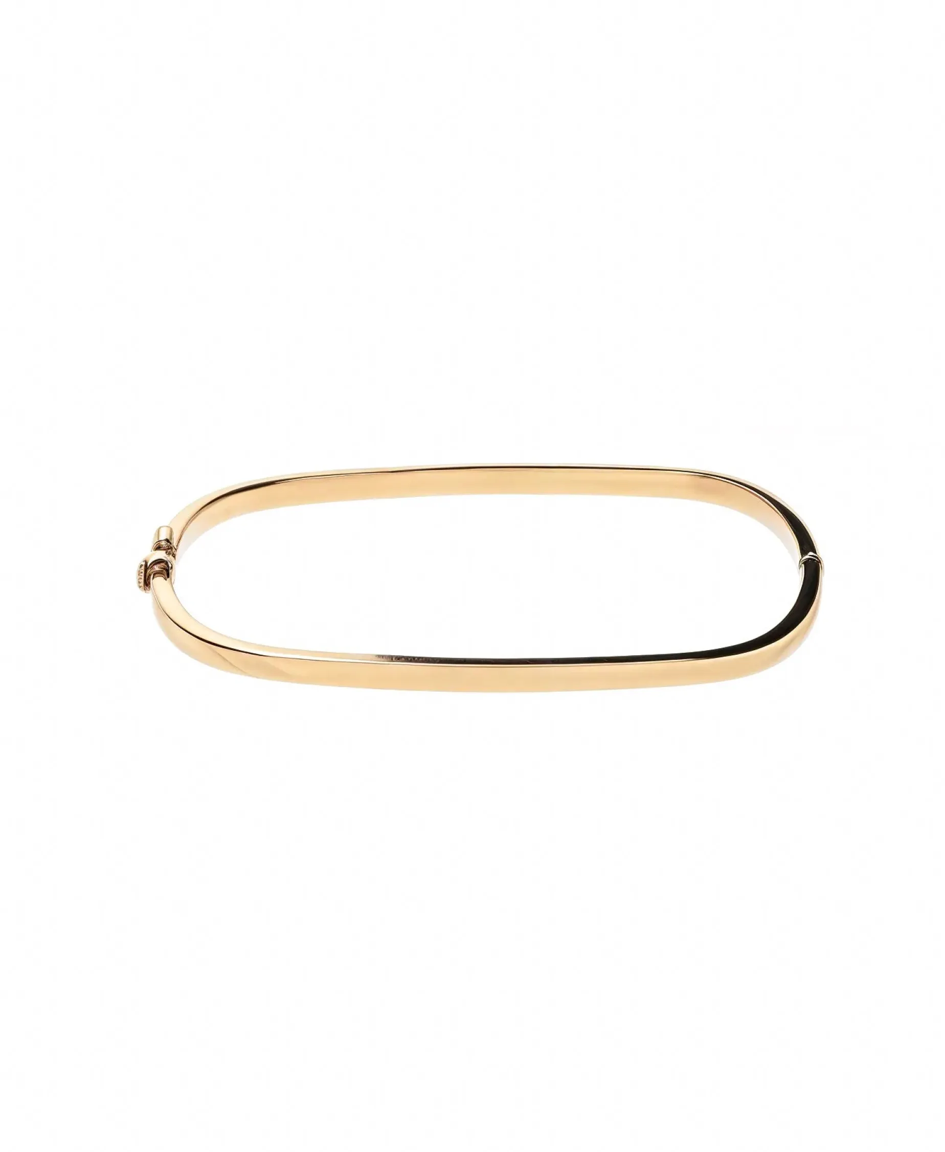 Pulsera Rígida Rectangular en Oro Amarillo
