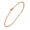 Pulsera Rivière con Diamantes Irregular 1,60 cts en Oro Rosa
