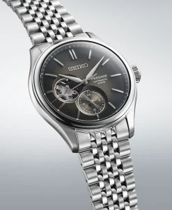 Seiko Presage Classic Open Heart Negro Acero 40,2 mm | SPB471J1
