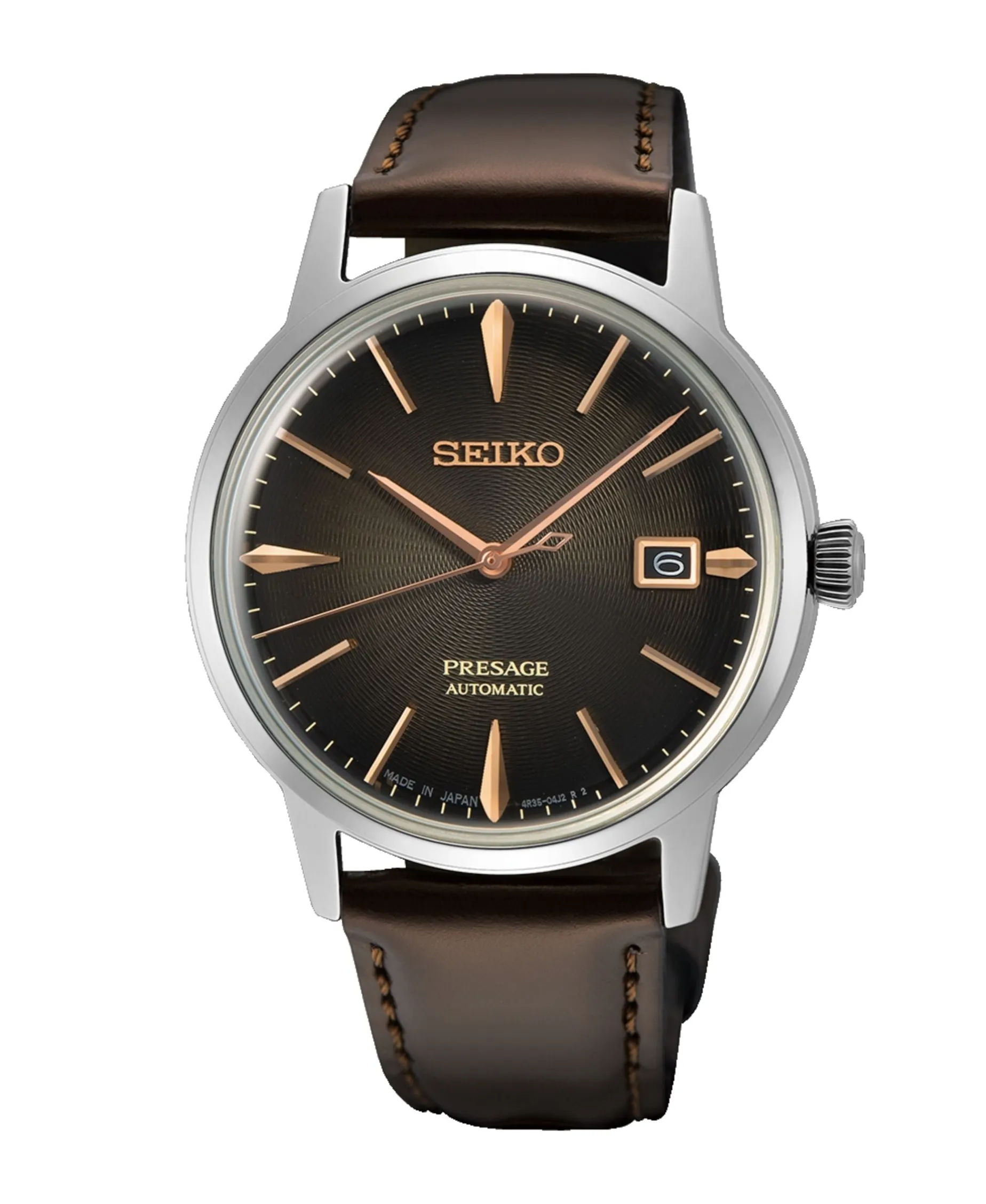 Seiko Presage Cocktail Time Automático Marrón Acero 39,5 mm | SRPJ17J1