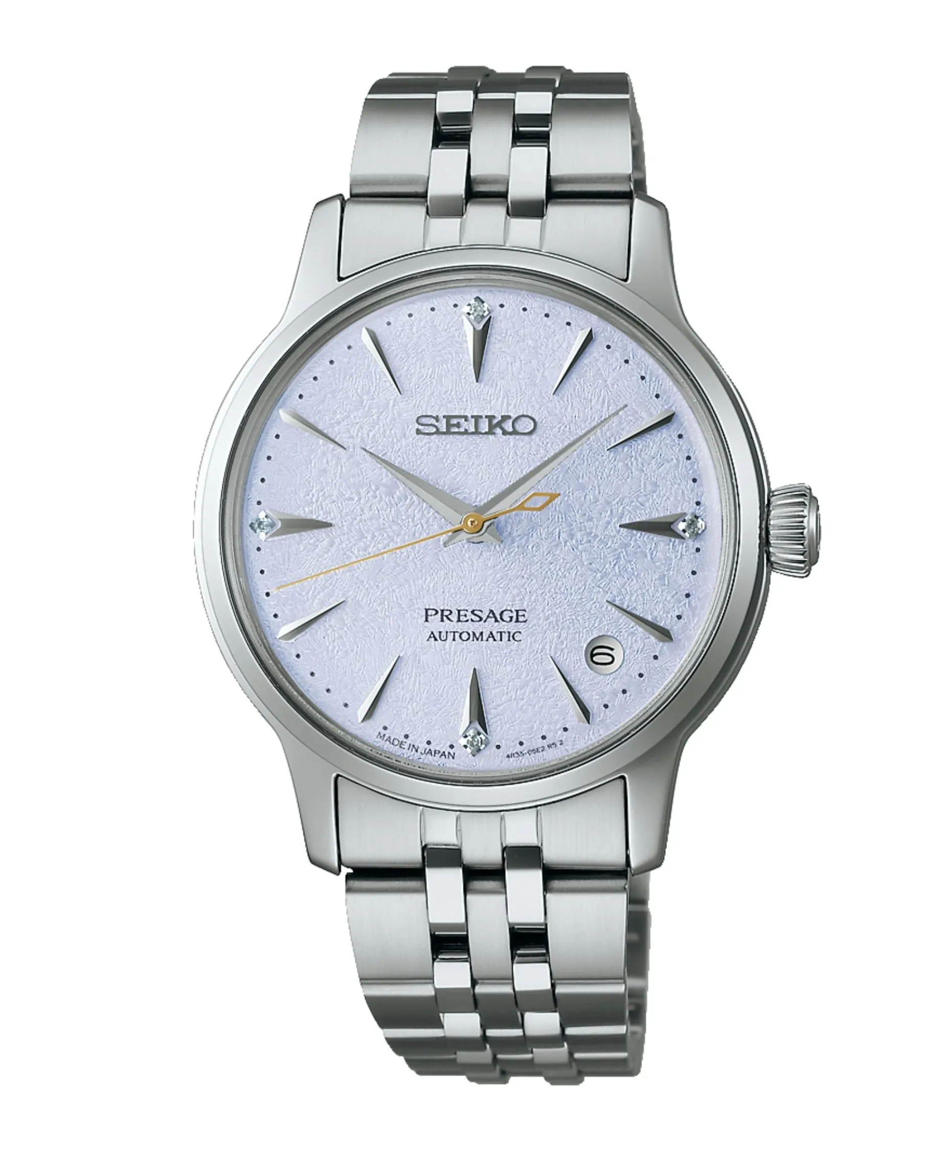 Seiko Presage Cocktail Time Automático Diamantes Azul Acero 34 mm | SRPL61J1