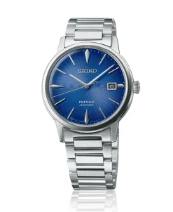 Seiko Presage Cocktail Time The Aviation Automático Azul Acero 39,5 mm | SRPJ13J1