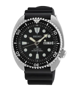 Seiko Prospex Diver's Automático Tortuga Negro Acero 45 mm | SRPE93K1